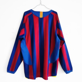 FC Barcelona Retro Domaći Nogometni Dres 2005-/2006 Dugim Rukavima